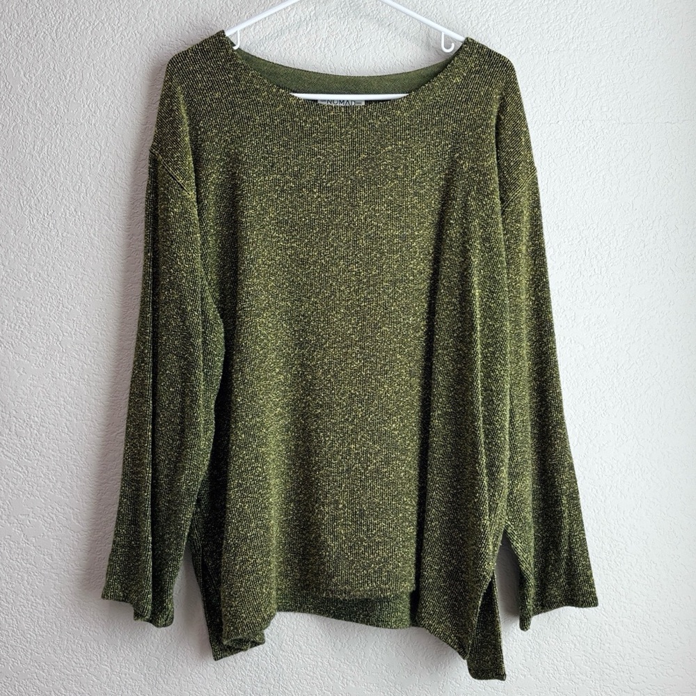 Nomad Green Knit Scoop Neck Sweater XL